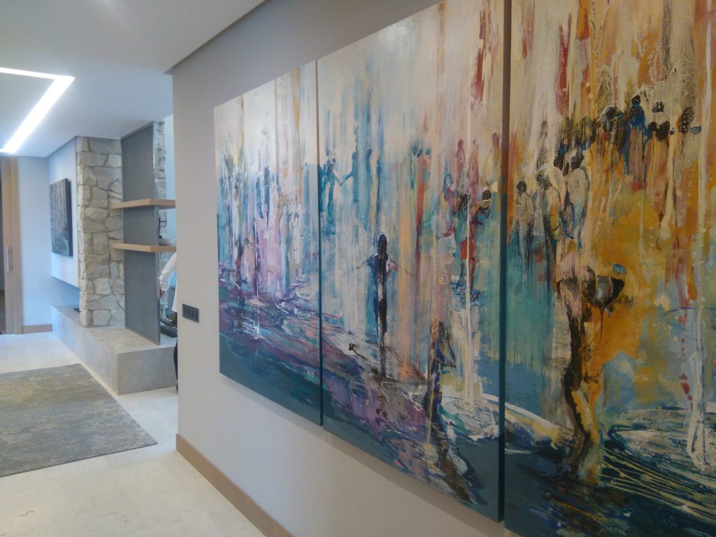 Obra de Marta Maldonado en un espacio interior