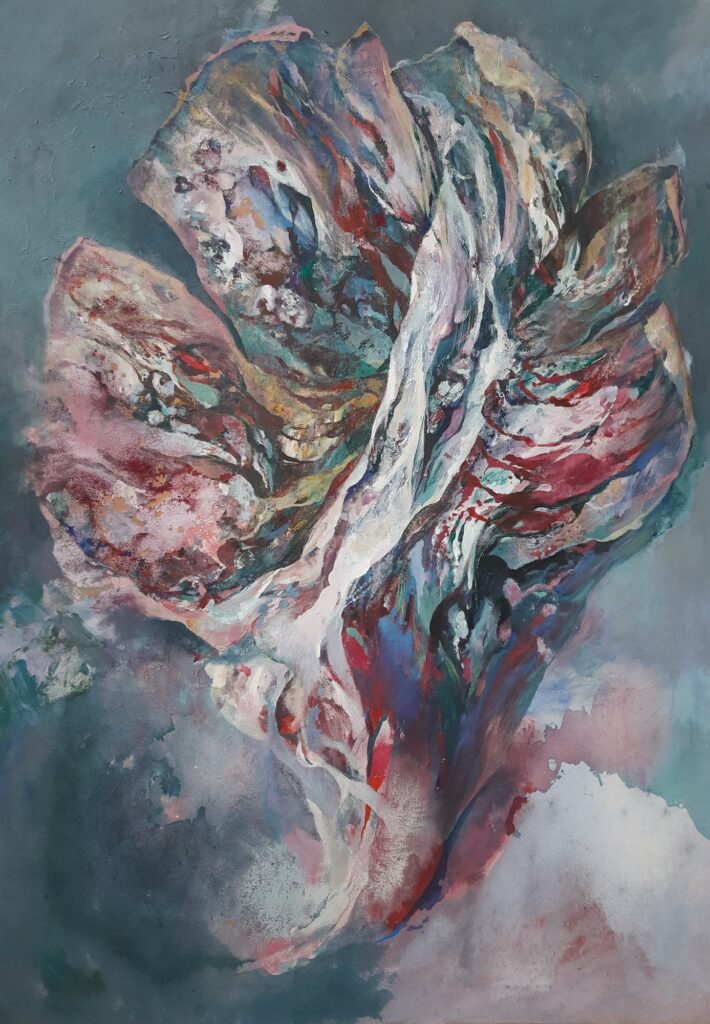 «Deseo», óleo y acrílico sobre lienzo · 162 × 114 cm — obra de Marta Maldonado