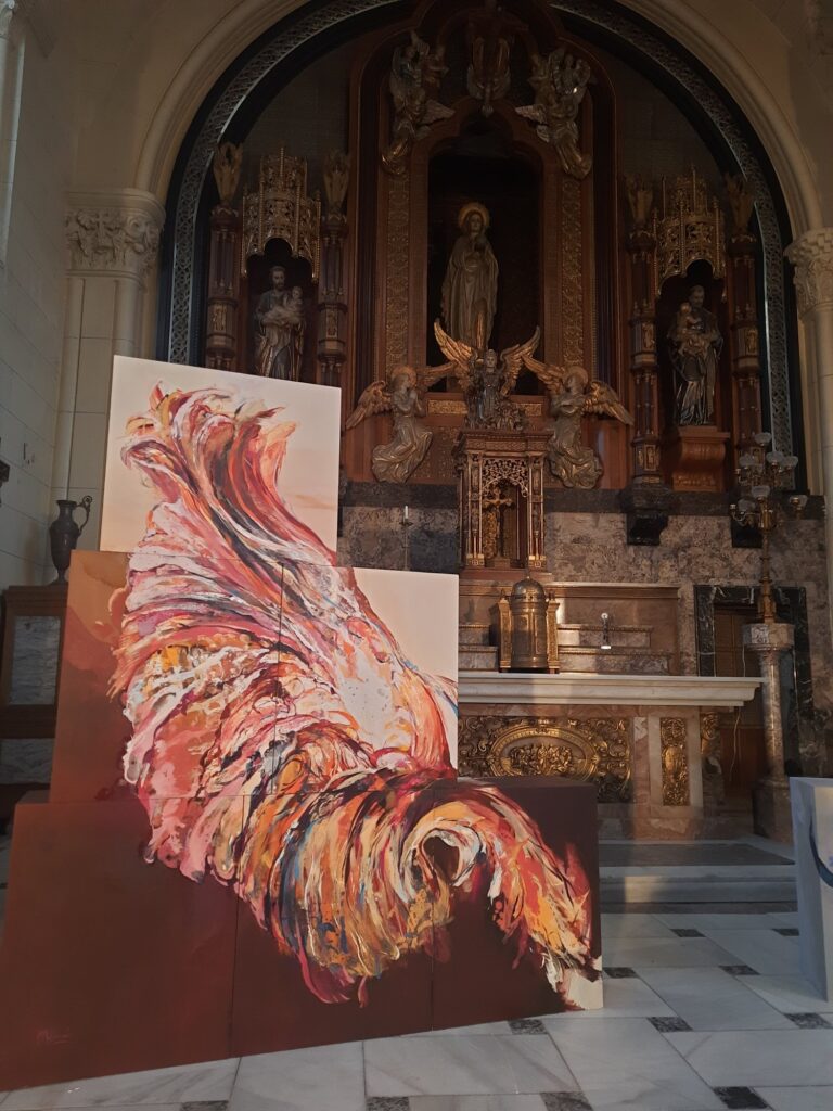 «Seres Alados», obras de Marta Maldonado en la Capilla del Palacio de Vista Alegre, Madrid, 2025 (3)